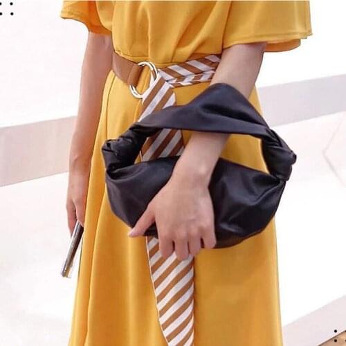 Retro Hobo Bags For Women 2020 Soft Leather Handbag And Purse Female Trendy Hand Bag Women Shoulder Bag Vintage Clutch