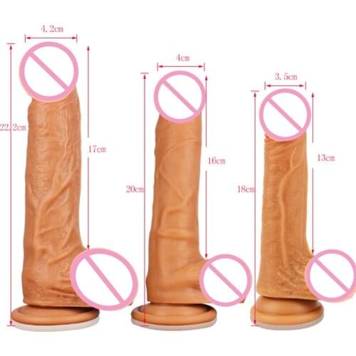 Super Huge Realistic Dildos Strapon Thick Giant Realistic Dildo Anal Butt with Suction Cup Big Soft Penis Sex Toy For Women