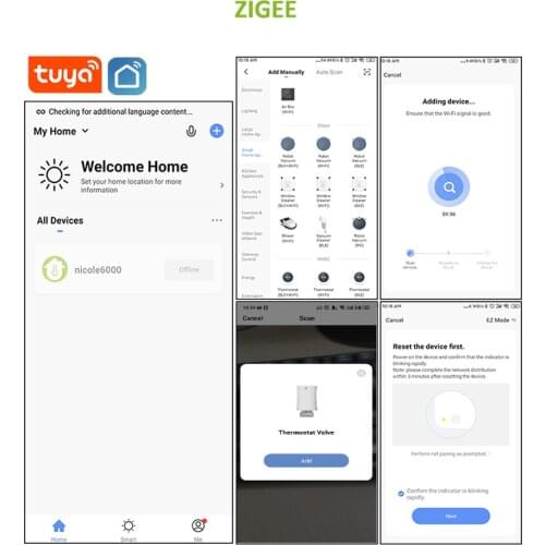 Tuya Zigbee TRV Thermostatic Valve Temperature Controller Constant Radiator Thermostat Temperature for Alexa Google Home