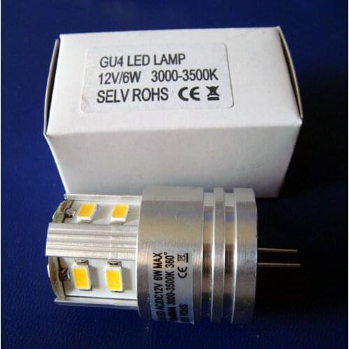 High quality 5630 12V 6W G4 led bulbs high power led bulb 24V G4 led lamps(free shipping 20pcs/lot)