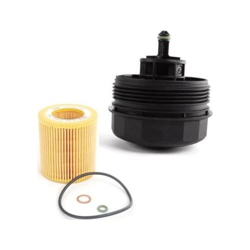 1 SET Cover Cap for Oil Filter Housing& filter E60 E90 E92 F10 E82 E83 E70 11427525334 11427566327