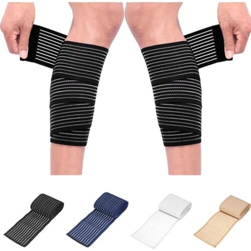 1PC 40~180cm High Elasticity Compression Bandage Sports Kinesiology Tape for Ankle Wrist Knee Calf Thigh Wraps Support Protector