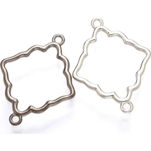 10 pcs brass Prismatic connector for bracelet antique big women earring elegant jewelry findings accessories