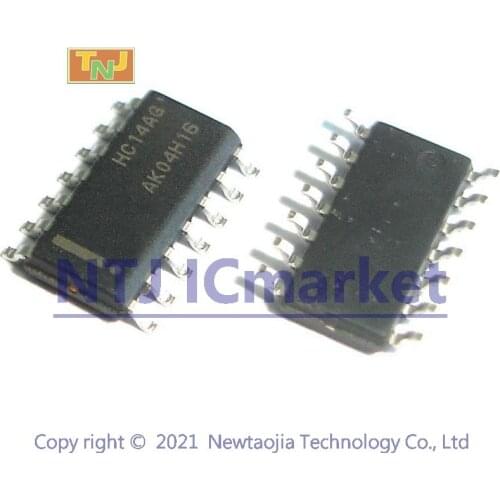 10 PCS MC74HC14ADR2G SOP-14 HC14AG 74HC14 Hex Schmitt−Trigger Inverter IC CHIP