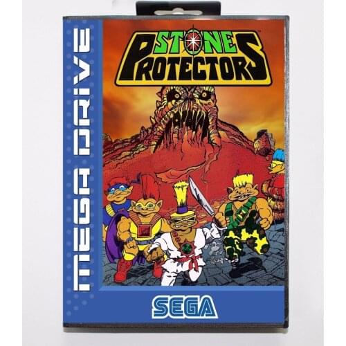 Stone Protectors 16 bit MD Game Card With Retail Box For Sega Mega Drive/ Genesis