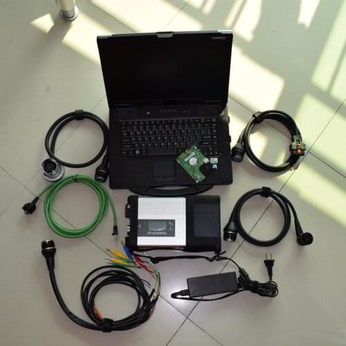 2021.6 super mb star c5 with hdd 320gb with cf52 4gb laptop mb car and truck diagnostic