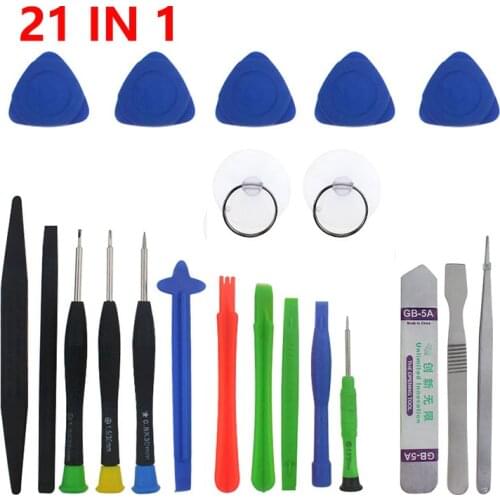 21 in 1 Hand Tools Set Screen Opening Repair Tools Spudger Pry Screwdriver Set For iPhone 6 6s 7 Plus 5 s iPad Samsung