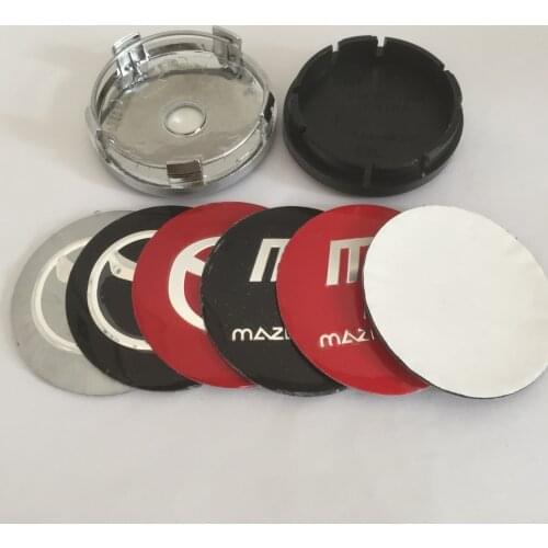 4pcs 56mm 60mm Car Wheel Center Cap Badge dust-proof covers emblem sticker car Styling accessories