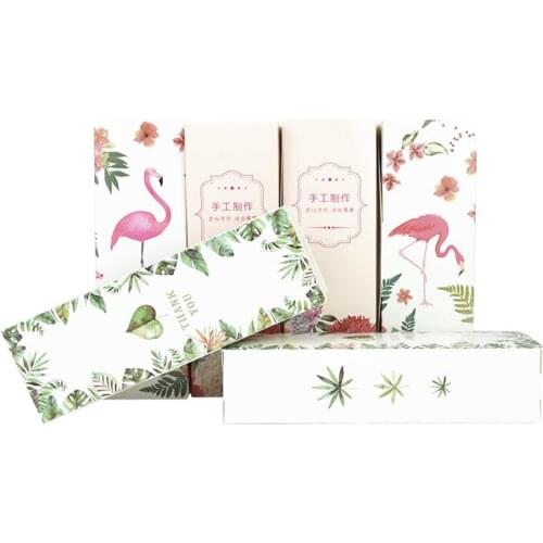 5pcs/set Flamingo Upscale Gift Bags Flower Print Candy Biscuit Packing Box Wedding Birthday Party Gift Package Tote Bag Supplies