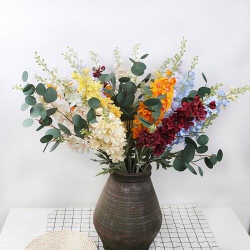 5pcs/lot 86cm Artificial gladiolus flower silk orchid plant autumn sword orchid decor wedding fake flower table Christmas party