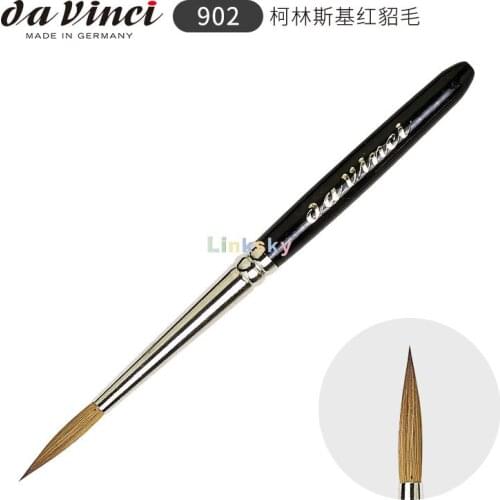Da Vinci N902 Watercolor Brush, Round Russian Red Sable, Size 4,light and Small, Suitable for Storing In Watercolor Box