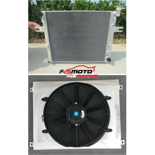 Aluminum Radiator+Shround+fan For JEEP GRAND CHEROKEE WJ/WG 4.7L V8 99 00 01 02 03 04 05 1999-2005 2000 2001 2002 2003 2004 2005