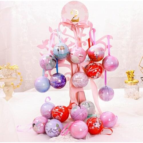 AVEBIEN Romantic Gift Box Packaging Wedding Party Favors Small Candy Box Happiness Tree Tin Flower Box Plastic Bags with Handle