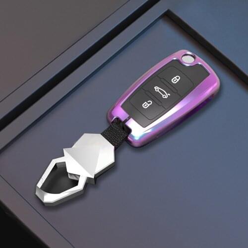Zinc Alloy Car Key Cover Remote Fob Holder Cover Shell For VW Volkswagen Jetta Golf 4 5 6 Polo Bora Passat B5 B6 Car Accessories