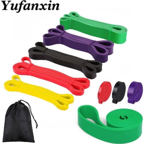 6 colors Yoga resistance Bands Rubber Outdoor Home pull up loop Pilates Sport Training Elastic Band Workout Fitness Equipment
