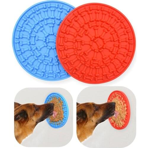 Bathing Pet Lick Mat Multifunction Suction Cup Wall Mounted Dog Lick Pad Novelty Food Cat Lick Distract Mat Training PT131