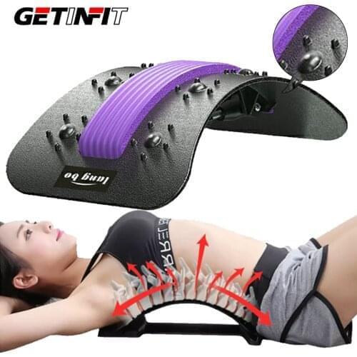 Getinfit Magnetic Back Massager Stretcher Equipment Fitness Lumbar Support Relaxation Spine Massage