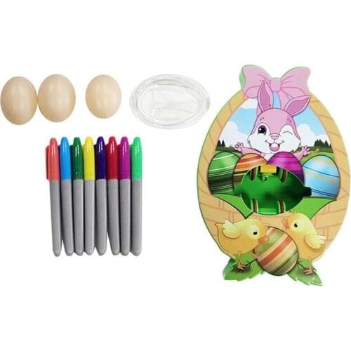 Easter Egg Decorator Kit Bunny Egg Coloring Machine Plastic Egg Decorating Kit Toddler Coloring DIY Craft Art Ornament