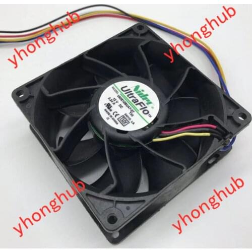 Nidec V92E12BUA7-07 DC 12V 3.24A 92x92x38mm 4-Wire Server Cooling Fan