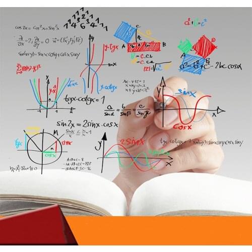 New Office & School Supplies 90X500CM Vinyl Transparent Color Ink Pen Board Sticker Removable Clear Whiteboard Decals