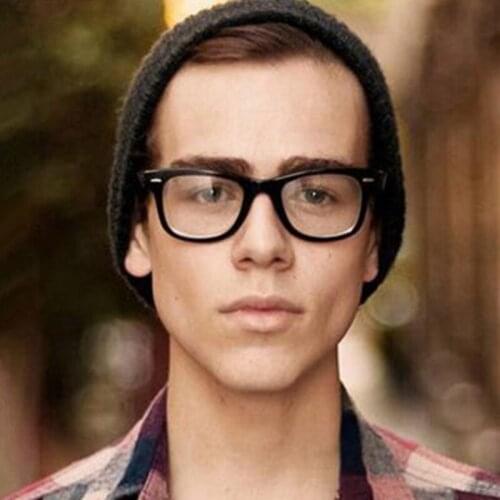 2019 Retro mens Transparent glasses clear lenses PC Comotuer Square eyeglasses frames for women reading eyewear male Spectacle