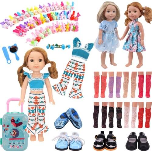 14.5 Inch Dolls Clothes And Accessories For 32-34Cm Paola Reina Doll 14 Inch Wellie Wishers Doll，EXO Doll,Nancy Girls Toy Gifts