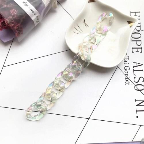 Popular AB fantasy chain wholesale mobile phone chain hanging neck wrist chain key chain earrings DIY long 20cm