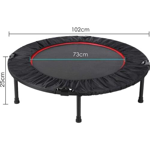 Diameter 39 Inches Trampoline Men And Women Portable Trampoline Four Fold PP Fear Fitness Bouncing Bed Material PVC HWC