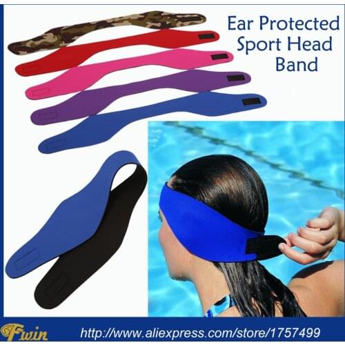 Women Men Adult Kids Bathing Swimming Ear Band hair Headband Protector Watersport Neoprene Wetsuit Sport Headband Swim Head band