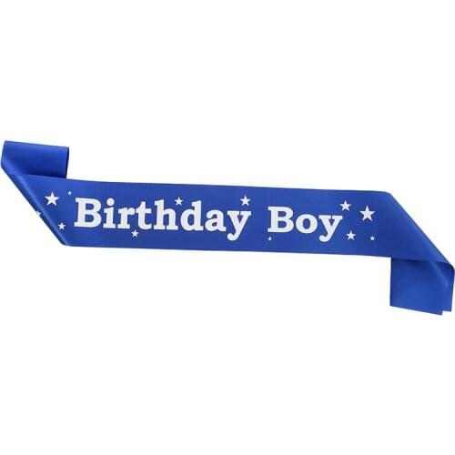 10pcs Birthday Party Blue Star Shoulder Strap Belt Birthday Boy Sash Party Supplies and Decorations Party Dress-Up Decoration
