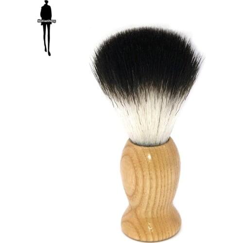 Beard Brush Comfortable Soft Brush Head Unique Design Wooden Handle Multifunctional Makeup Brush Men Shaving Tools Shaving Brush