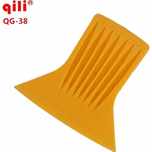 1000pcs/lot DHL Qili QG-38 Horn Shape Window Film Installation Tint Scraper Tool 3D Carbon Fiber Sticker Squeegee Tools