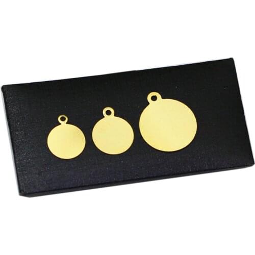 Beadsnice ID40177smt4 Gold Filled Round Discs Blanks Tags Metal Stamping Blank Circle Charm Pendants for Necklace Making