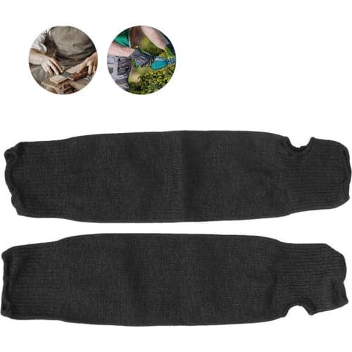 1Pair Cut Resistance Arm Protector Sleeve Level 5 Cut Resistant Sleeves with Thumb Hole Safety Gloves Armband Wrist Protector To