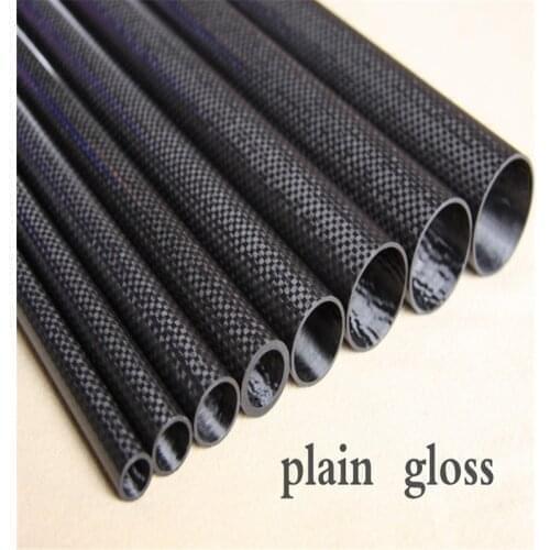 1pcs 6 MM OD x 4 MM ID Carbon Fiber Tube 3k 500MM Long with 100% full carbon, Roll Wrapped Pipe/Pole 6*4