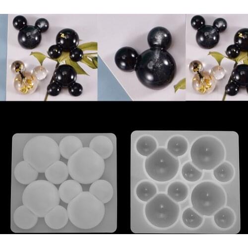 1pcs Resin Mice Head Mold Silicone Pendant Cute Casting Molds For DIY Epoxy Resin Craft Jewelry Making Findings Supplies