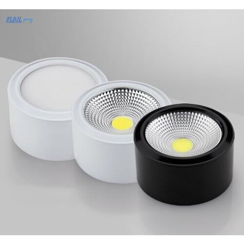 1pcs high quality surface mounted LED COB Dimmable Downlights AC85-265V 7w 9w 12w 15w 18w LED Ceiling Lamp Spot lights downlight