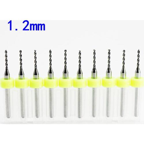 10pcs1.2mm PCB mini drill Bit tungsten steel carbide for print circuit board cnc drill Bits Attachments for engrav