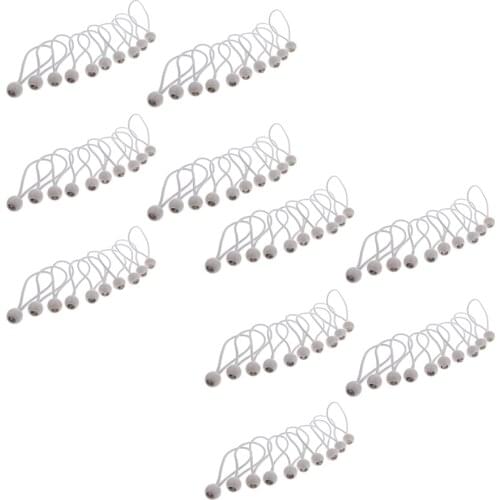 100ps 162mm/ 6.3"Heavy Duty Ball Bungees Elastic Cord Tie down Rope Canopy Straps White/Black