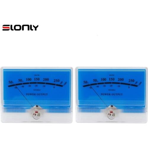 2pcs Classic McIntosh Lake Water Blue VU Meters Tube Amplifier DB Power Discharge Flat TN-90 Meter Front Audio Power w/Backlight