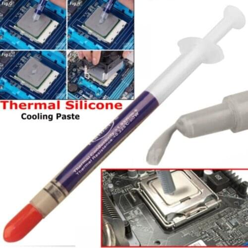 5pcs 0.25ml GPU Cooling Silicone Fan Thermal Paste Thermal Grease Paste Compound GPU Heatsink Processor
