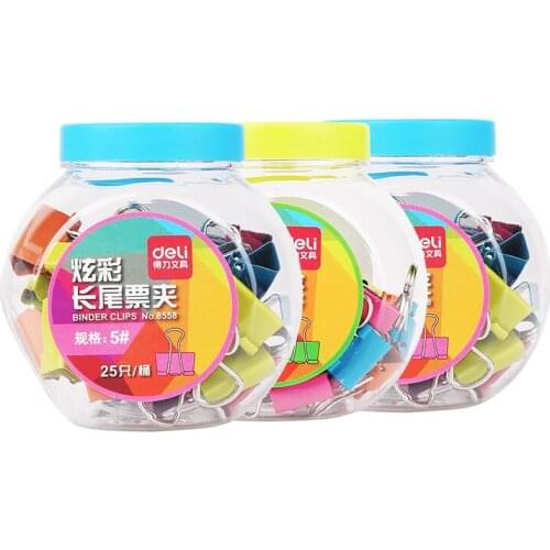 50pcs/box 8557 thresher purse fashion color office candy dovetail clip metal cans