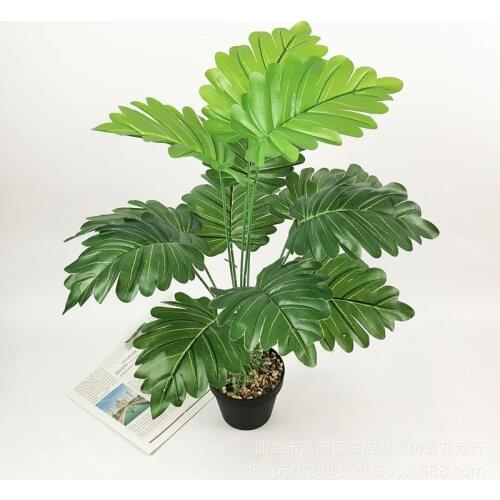 66CM-75CM Artificial Palm Branch Green Rare Fake Plants Plastic Flower Material Balcony Garden Hotel Office Halloween Home Decor