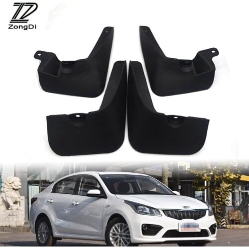 ZD Car Front Rear Mudguards For 2006 2007 2008 2009 KIA RIO 4-Door Sedan LX SX Car-styling 1Set/4Pcs Mudflaps Accessories Fender