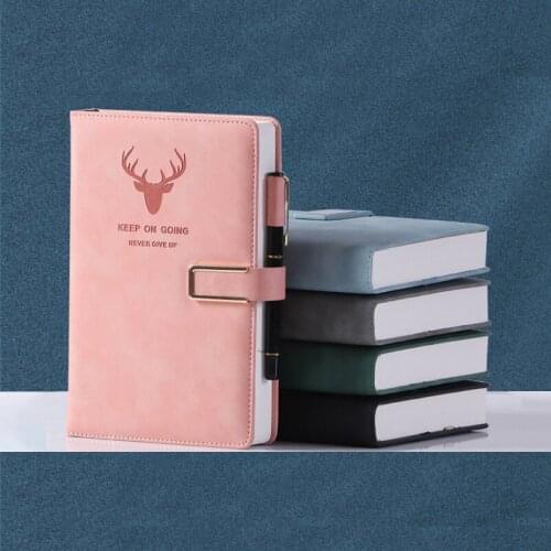 Deer Collar Pink Notebook Work Manual Office Meeting Manual Custom Thickened A5 Business Notebook