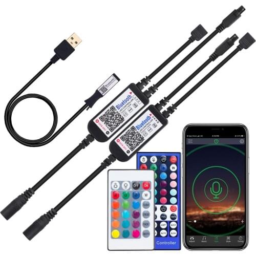 RGB Bluetooth Controller DC 5V 12V 24V Music Bluetooth LED Controller Light Strip Controller For 2835 5050 RGB /RGBWW Led Strip
