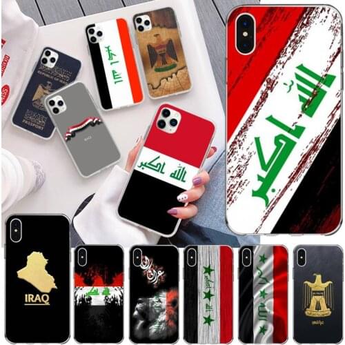 Iraqi Iraq National Flag Passport Phone Case For iphone 12 11 Pro Max Mini XS Max 8 7 6 6S Plus X 5S SE20 XR Silicone Soft Cover