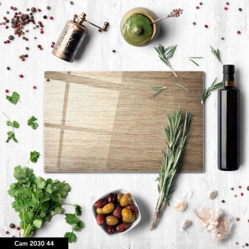 DTMEXPRESS Temperred Glass Decorative Kitchen Cutting Board Easy Clean Healthy Food Fruit Chopping Board Presentation Board