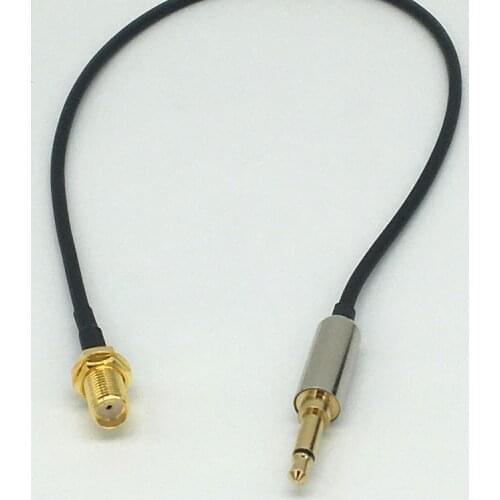 RG174 SMA Male/Female to 3.5mm Adapter Cable For Loop Antenna Tecsun pl660 PL680 PL880 PL990 H501 SW55 SW77 909X For Radio Test
