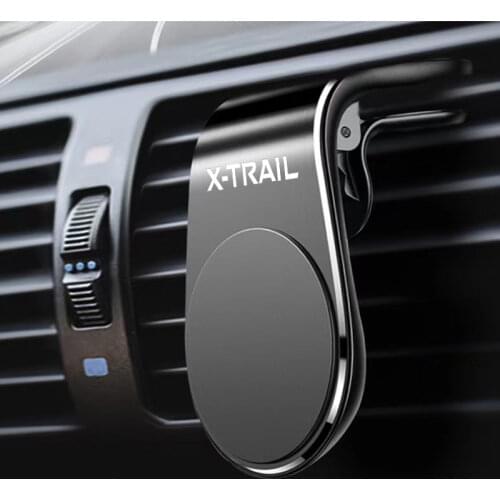 For Nissan X-TRAIL XTRAIL T30 T31 T32 Air Vent Clip Mount Metal Magnetic Car Phone Holder Stand GPS Display Accessories